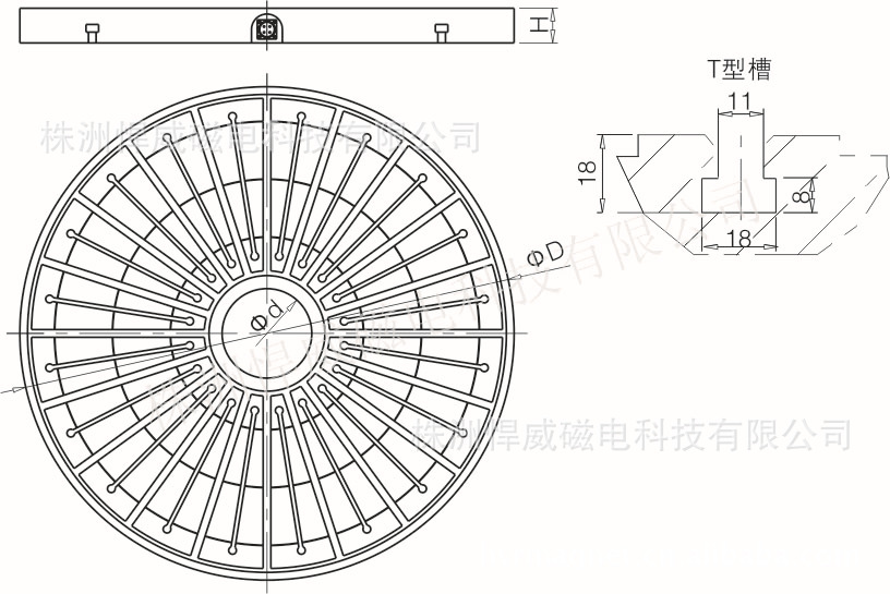 圓形電永磁吸盤