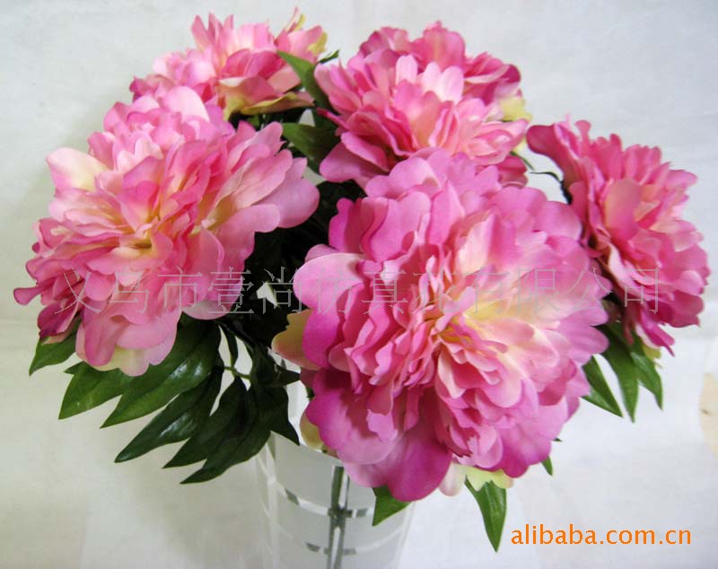 春天系列小夜牡丹 仿真花 绢花 插花园艺装饰 小