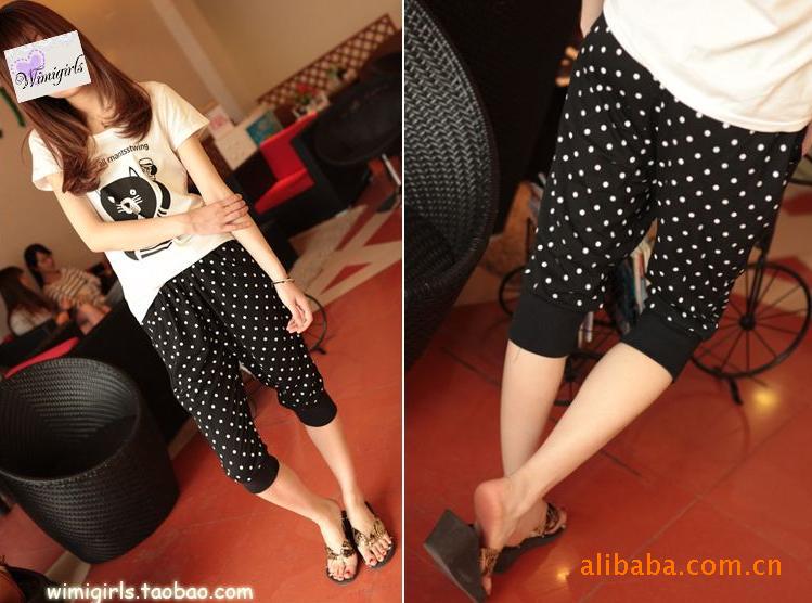 瑞丽<em>女装</em> 女式百搭<em>休闲马裤</em> 时尚七分裤 2011新