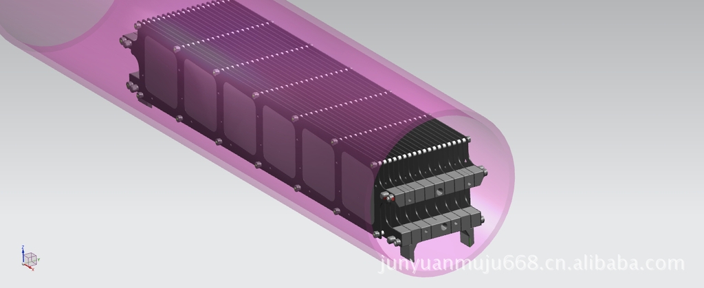 石墨舟放在管式炉