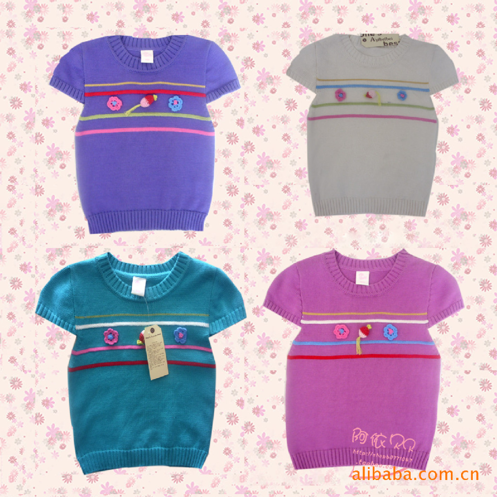 批发采购童<em>马甲</em>、<em>背心</em>-阿依贝贝韩版 圆领女童