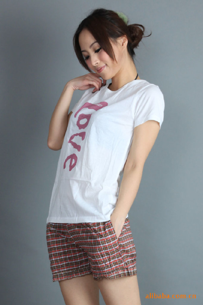 【外贸<em>品牌</em> 纯棉白色LOVE字母套头<em>运动</em>型<em>睡衣</em>