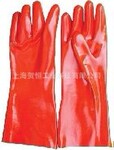 供应 红色PVC防酸碱手套 PVC防化手套