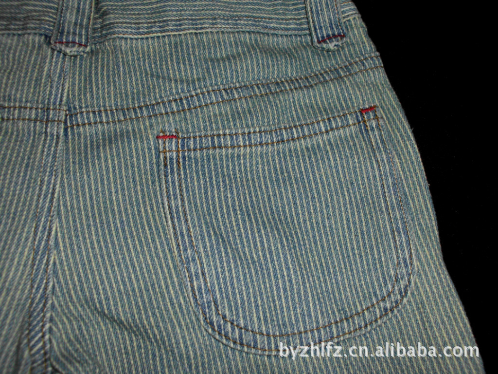 中大童<em>牛仔短裤</em>外贸<em>库存</em>尾货日系条纹水洗特价