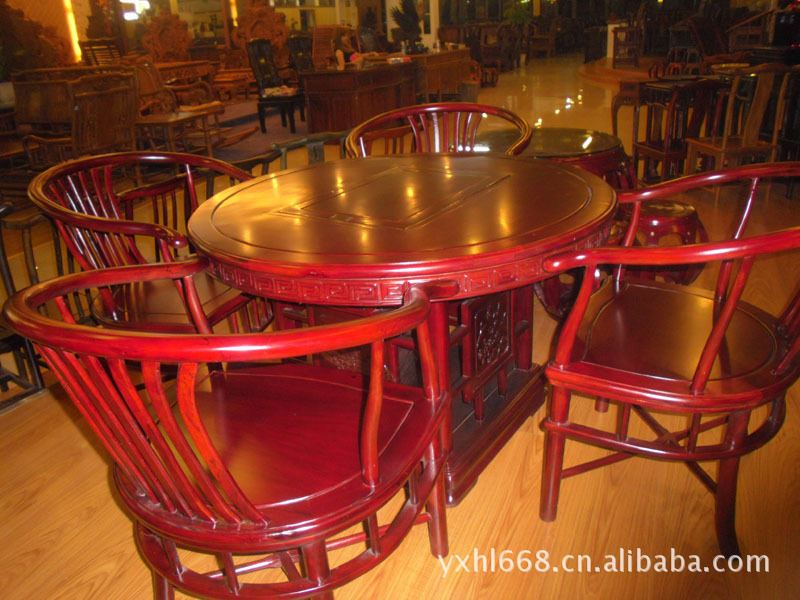 厂家批发红木古典家具将军茶台、年年红博古架