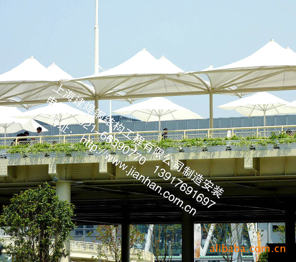 生产销售性能卓越的注册商标建焊牌膜结构,价