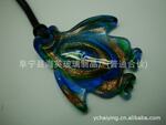 专业设计复古精美蓝色水晶玻璃项链饰品