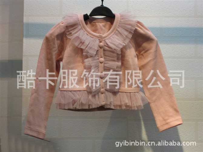 <em>粉色</em>蕾丝花边小披肩 蕾丝女童<em>小外套</em> 淑女<em>宝宝</em>