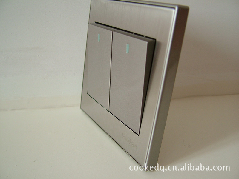 【西蒙开关插座 56系列一开双控】