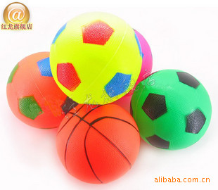 小足球 小皮球 儿童玩具球 充气球 海滩 弹跳球