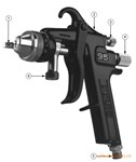 Binks model 95 空气喷枪 耐磨陶瓷喷枪 苏州富旭提供