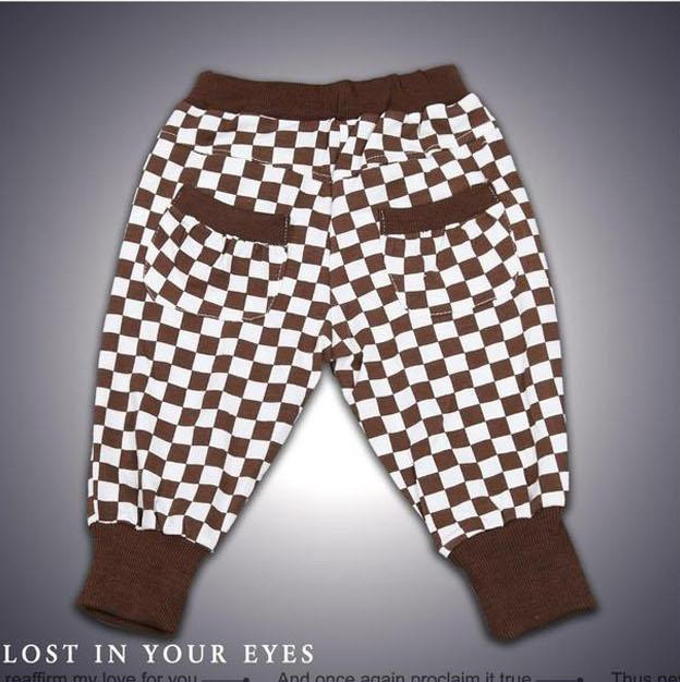 【特价供应2011新款<em>格子</em>马夹长裤三件套男童