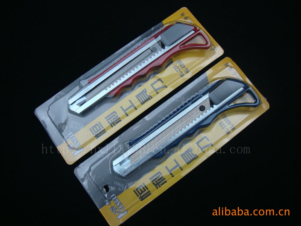 供应美工刀hl工具刀系列恒利系列美工刀hl229红色