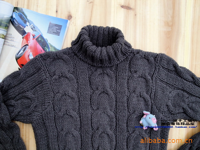 华尔姿纯手工<em>编织毛衣裙</em>时尚服装韩版潮流宽松