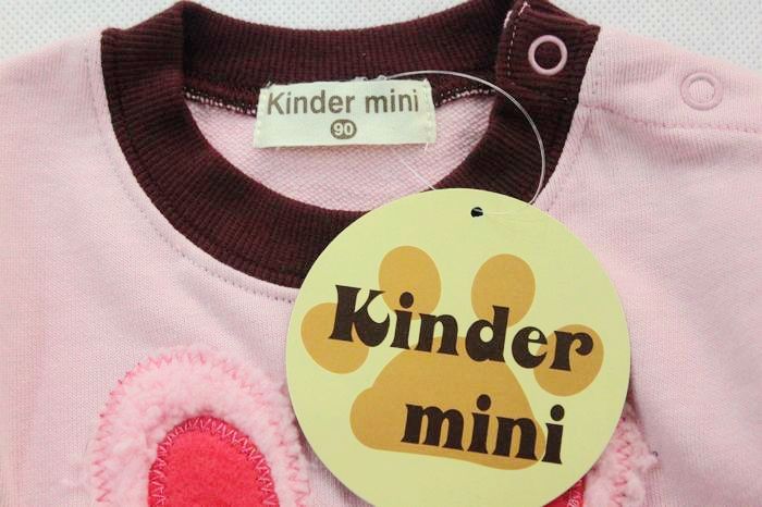 外贸日单品牌原单kindermini长袖t恤衫