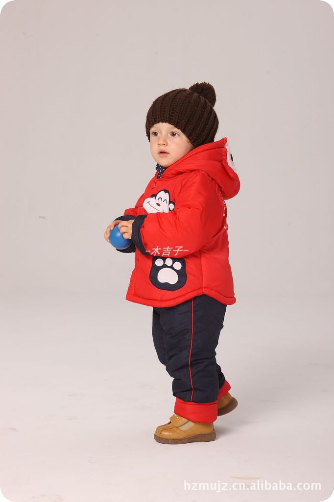 童装新款宝宝冬装2011婴儿服装男童秋冬款猴