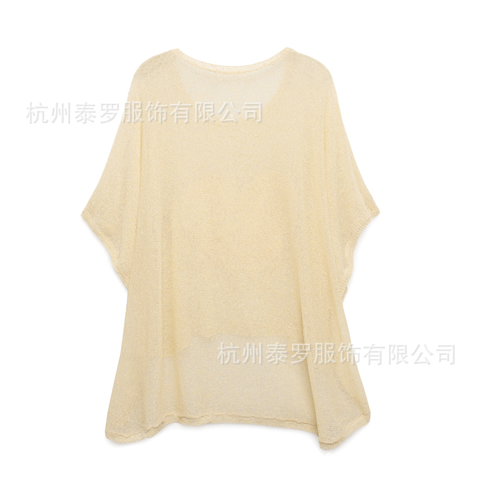 <em>休闲</em>可爱<em>女生</em>版 <em>宽松</em>蝙蝠衫外搭薄<em>款毛衣</em>图片