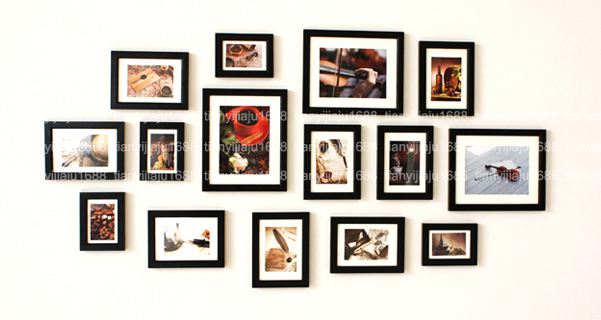 【【出厂价<em>销售</em>】实木相框墙 <em>照片墙</em>组合/ 15S