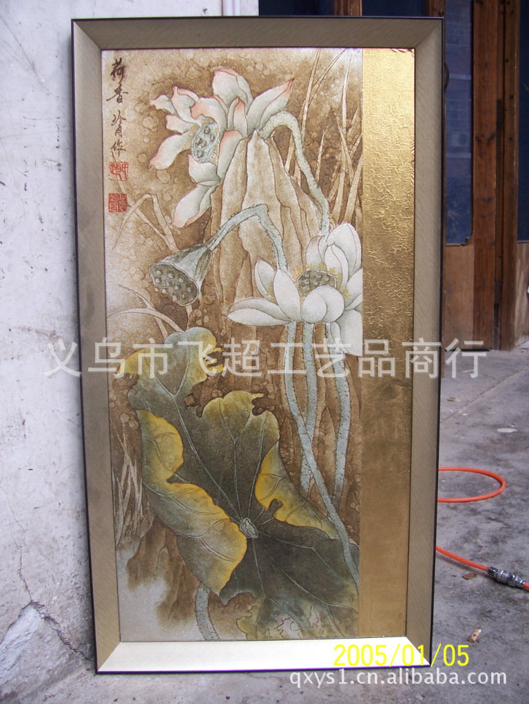 供应酒店金箔画 磨漆画 贴箔工程 欢迎与您合作!01