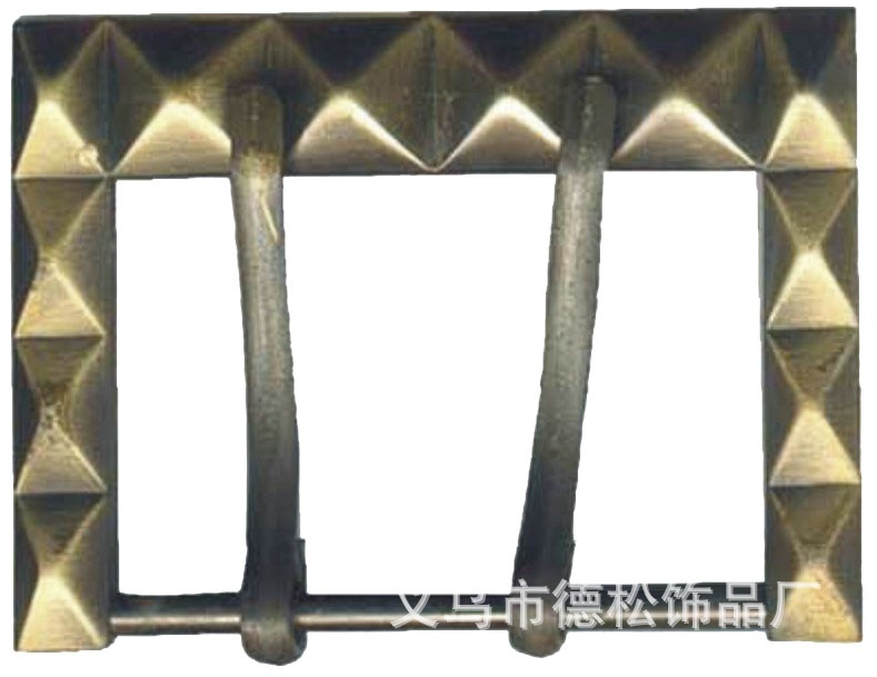 供应压花针扣,流行女生皮带扣,精美时尚腰带扣,长方形双针扣