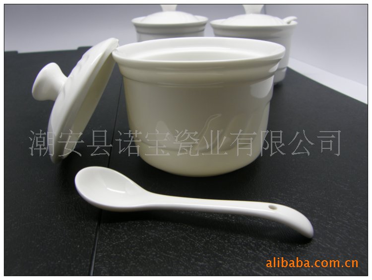 【诺宝家瓷】厂家批发精品贵妃瓷白瓷调料罐/调味罐/&nbsp;厨房用品