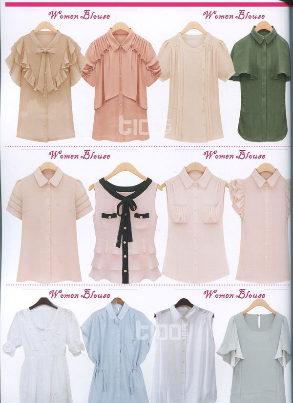 《blouse》2015<em>春夏韩国女装</em>衬衫款式书NO.1