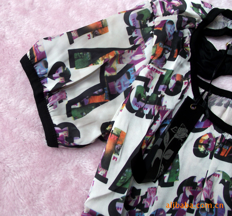 【新款上市】<em>靓妹</em>时尚五彩缤纷<em>英文</em>相拼蝴蝶结