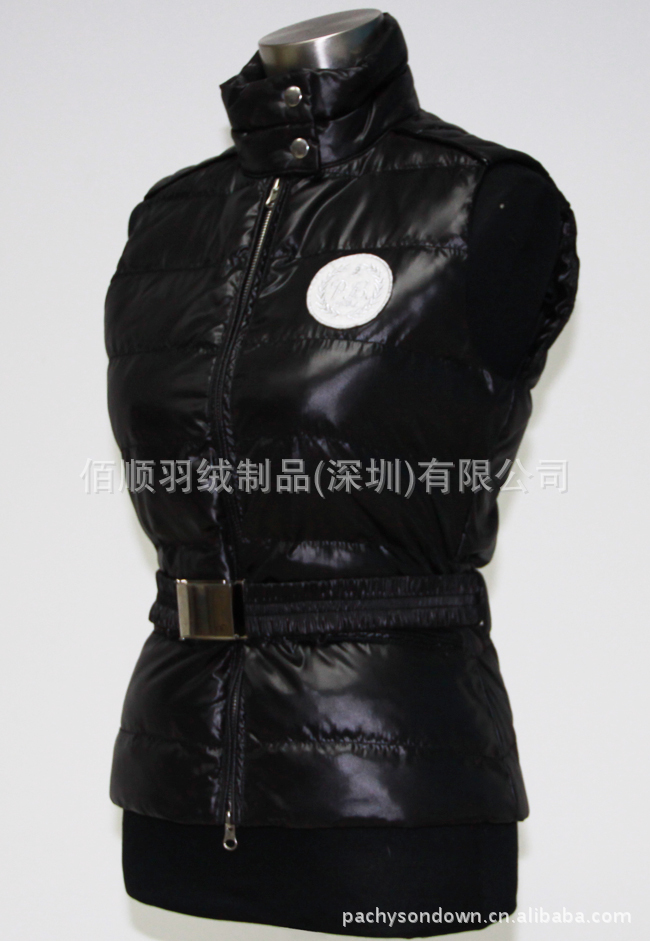 【女装修身收腰<em>保暖</em>羽绒背心<em>马甲</em>厂家生产供应