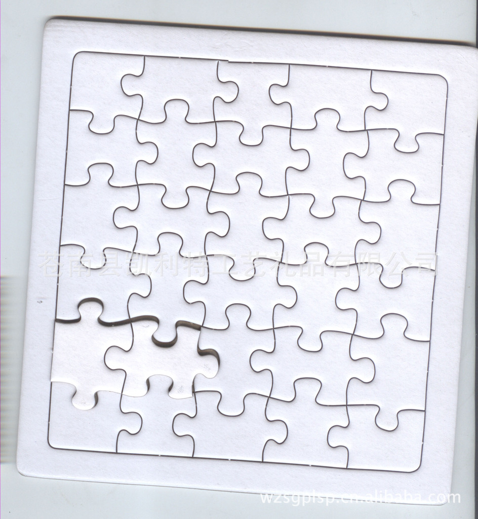 【定做空白纸质拼图 可来稿定做拼图】