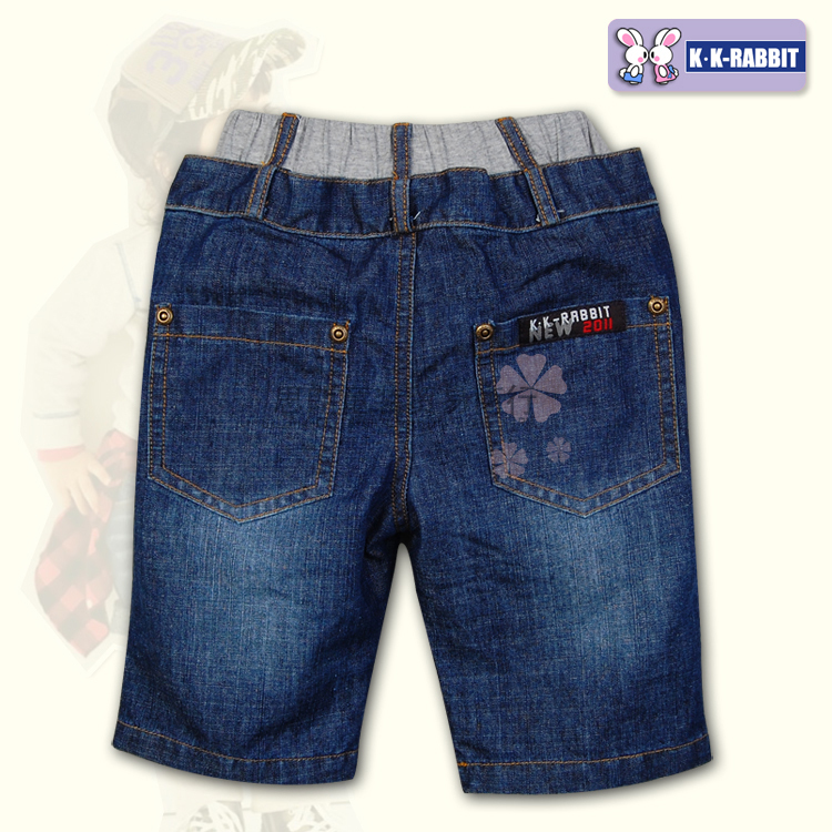 【法国KK兔 <em>儿童</em>牛仔裤 <em>儿童短裤</em> 外贸童裤SL