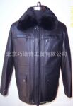 【厂家直销】供应毛领休闲尼克服 夹克 pu皮衣 真皮皮衣