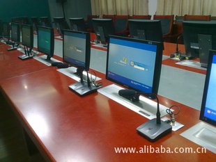 视讯会议系统-厂家供应 24寸电脑显示屏 黑色升