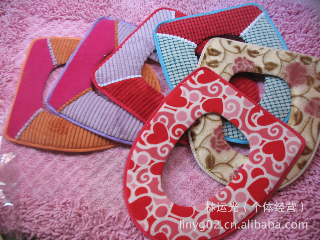 【大量批发高品质马桶垫精品座厕垫地垫加厚型八字粘扣】价格,厂家,图片,地毯,林运光-马可波罗网