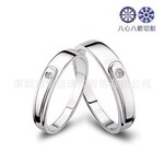 925纯银情侣戒指 韩版饰品 对戒 厂家直销 925银饰批发代理加盟