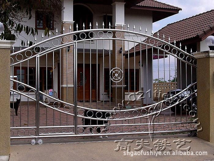 铁门制作、别墅铁门、上海铁门M-035 _ 铁门制