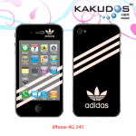 厂家供应个性彩贴 iphone 4G彩贴 4S彩贴 adidas彩贴图案多款