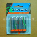 供应4只卡装5号AA碱性电池LR6