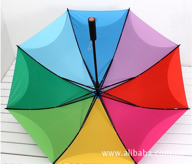 【雨丝梦长柄伞 直柄伞 自动伞 双层面料晴雨伞