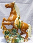 唐三彩 马 飞黄腾达 工艺品 商务礼品 精品 家居装饰品