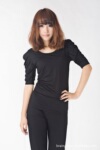 兰诺·竹宝贝竹纤维服饰 中袖 泡泡袖 女式打底衫