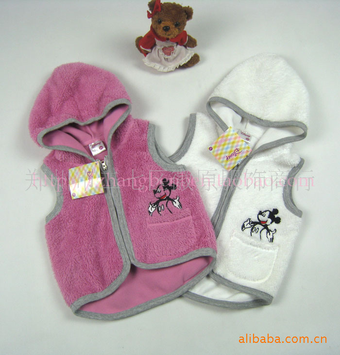 <em>Disney</em>米奇<em>马甲</em>/男童帽<em>马甲</em>/女童帽<em>马甲</em>/绒<em>马夹</em>