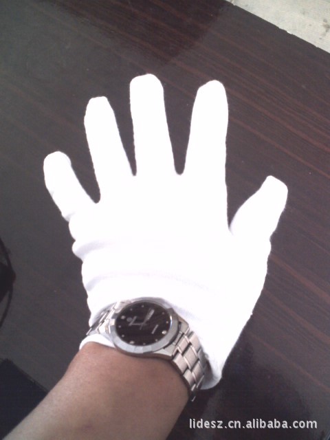 【出售白色礼仪手套纯棉手套电子厂白手套品管