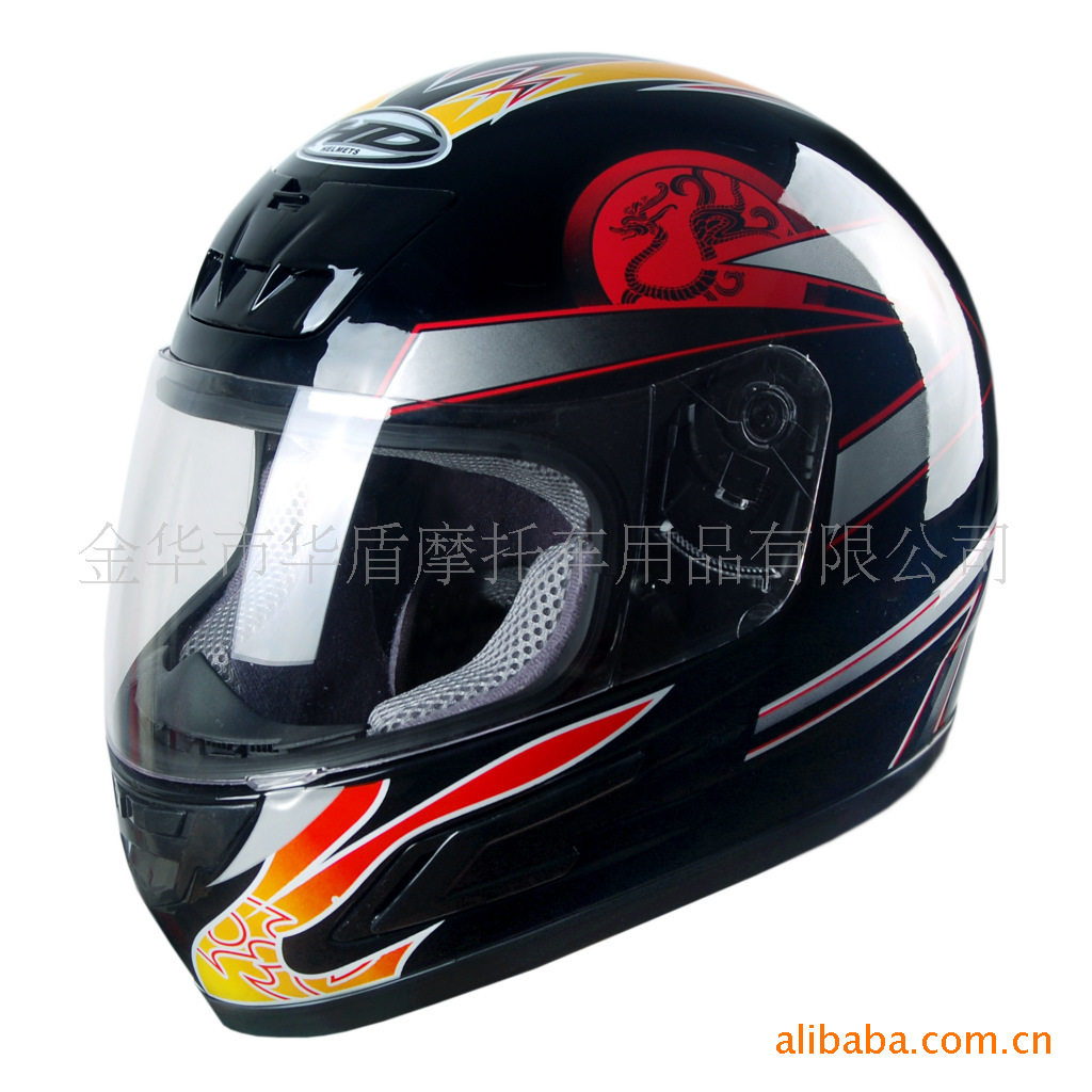 摩托车安全用品-华盾安全帽头盔 高质量ABS全