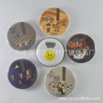 马口铁开瓶器冰箱贴 啤酒开瓶器 圆形75mm开瓶器 广告促销礼品