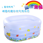 厂家直供*曼波鱼屋新款曼波畅游椭圆磨砂充气婴儿游泳池