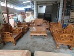 红木家具沙发,非洲花梨木东阳红木家具十一件套卷书沙发