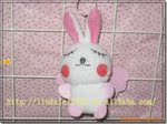 2011新款 天使兔 小掛件 毛絨玩具 特價批發 婚慶禮品 可混批
