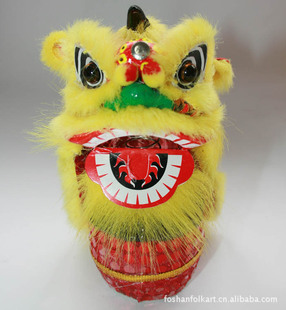 供应岭南特色礼品 小狮头工艺品 儿童狮头 玩具