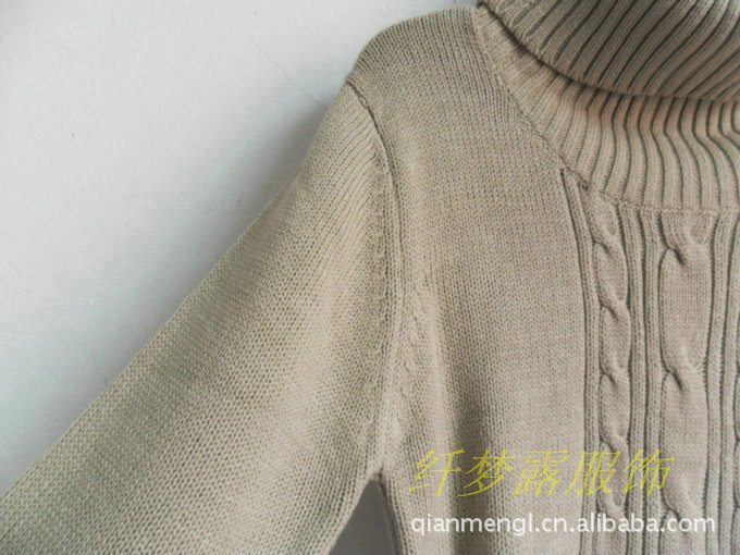 <em>批发</em>外贸毛衫,<em>欧美风格</em>中长款高领<em>毛衣</em> 时尚的