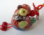 三彩玉 女士包饰 手机链饰 挂饰 十二生肖鸡 小礼品